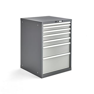 Workshop drawer unit CROWN, 1000x717x725 mm, 7 drawers