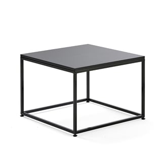 Sohvapöytä MOOD, 700x700 mm, musta, musta jalusta
