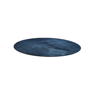 Rundt tæppe ROBIN, Ø 3500 mm, mørkeblå