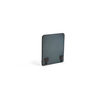 Tischteiler  ZONE, schwarze Bügel, 600x650x36 mm, Stoff Etna, Petroleumblau