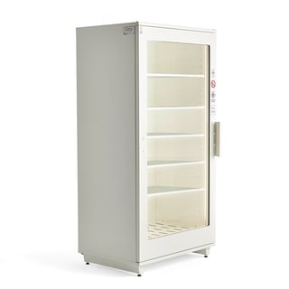 Fire resistant display cabinet PREVENT, 2000x1000x720 mm, white