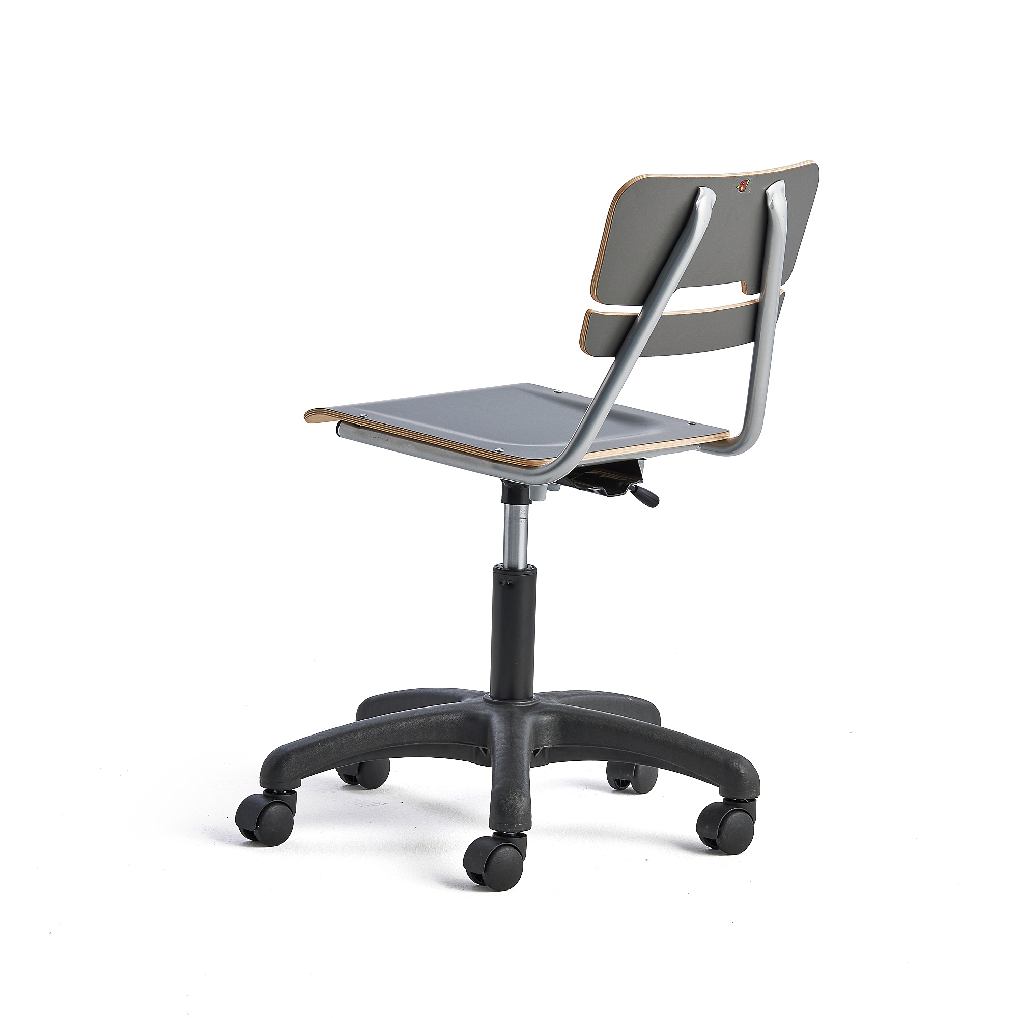 Adjustable height cheap black student chair