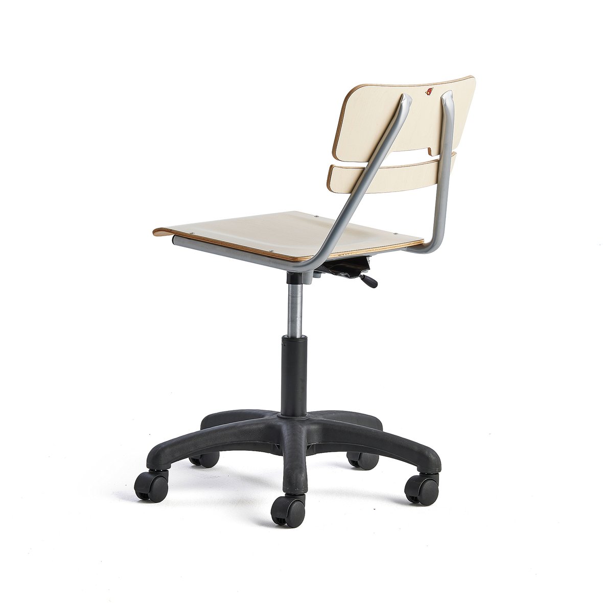Chair LEGERE height adjustable, large seat, with wheels, H 430550 mm