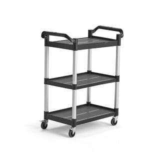Shelf trolley MOVE, 3 shelves, 800x430x960 mm