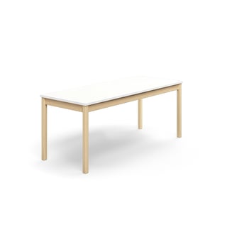 Table DECIBEL, 1800x700x720 mm, noise reducing HPL, white