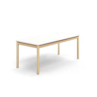 Stół DECIBEL, 1800x800x720 mm, HPL redukujący hałas, biały