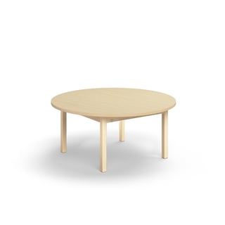 Table DECIBEL, Ø1200x530 mm, noise reducing HPL, birch