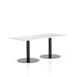 Tisch ALVA, 1800 x 800 x 720 mm, anthrazit, weiß