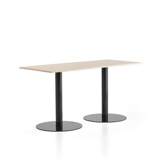 Pöytä ALVA, 1800x800x900 mm, antrasiitinharmaa, koivu