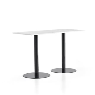 Barový stôl ALVA, 1800x800x1100 mm, antracit, biela