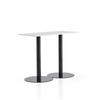 Bar table ALVA, 1400x700x1100 mm, anthracite, white