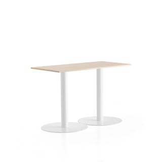 Stůl ALVA, 1400x700x900 mm, bílá, bříza