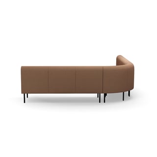 Sofa VARIETY, 90° indadvendt hjørne, stof Blues CSII, turkis/orange
