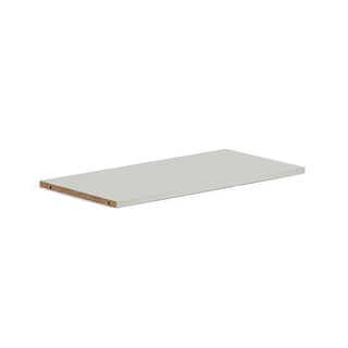 Shelf for bookcase QBUS, 760x378 mm, 1-pack, light grey