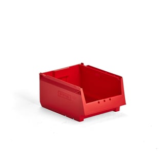 Multifunktionel plastkasse AJ 9000, serie 67, 300x230x150 mm, rød
