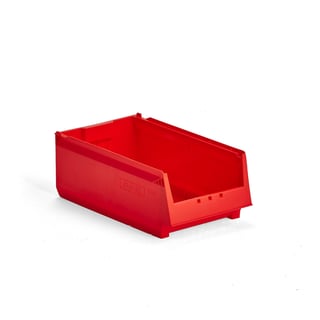 Multifunktionel plastkasse AJ 9000, serie 68, 400x230x150 mm, rød