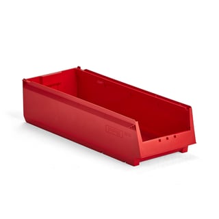 Sichtlagerkasten AJ 9000, Serie 9070, 600 x 230 x 150 mm, rot