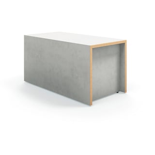 Pakopinis sėdėjimo modulis TOGETHER, 800x400x400 mm, uosis, betono pilka