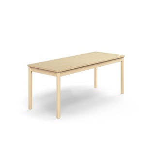 Table EUROPA, 1800x700x720 mm, birch laminate, solid birch