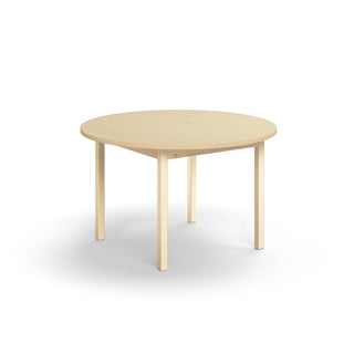 Round canteen table EUROPA, Ø 1200x720 mm, birch