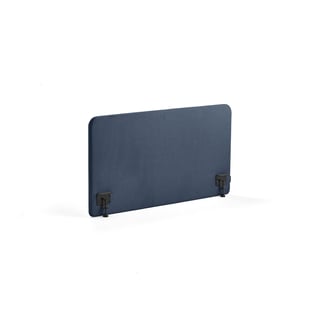 Tischteiler ZONE, inkl. schwarze Beschläge, 1200 x 650 x 36 mm, Stoff Hush, marineblau