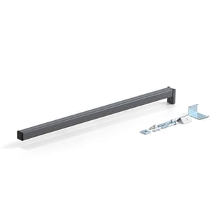 Support arm bracket for upright for workbench ROBUST/SOLID, 700 mm, dark grey