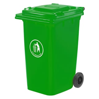 Universal wheelie bin, 1000x590x750 mm, 240 L, green