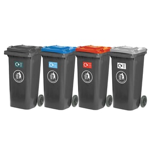 Package deal, 4 recycling wheelie bins