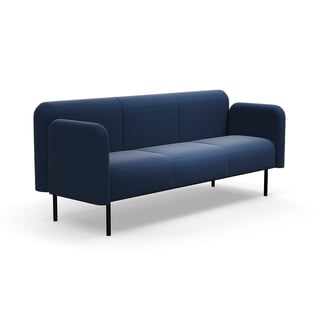 Sofa VARIETY, 3-personers, stof Pod CS, marineblå