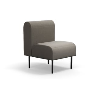 Modulsofa VARIETY, 1-personers sofa, stof Pod CS, taupe