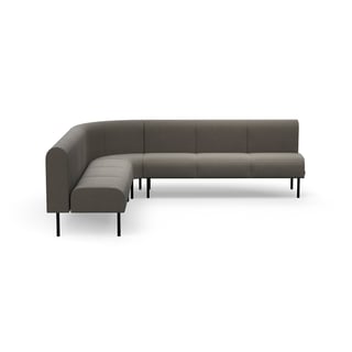 Sofa VARIETY, 90° inward corner, fabric Pod CS, taupe