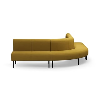 Sofa VARIETY, 90° spoljašnji ugao, tkanina Blues CSII, zlatna