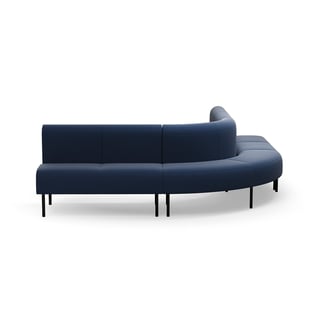 Sofa VARIETY, 90° išorinis kampas, audinys Pod CS, tamsiai mėlyna