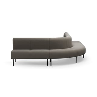 Sofa VARIETY, 90° outward corner, fabric Pod CS, taupe