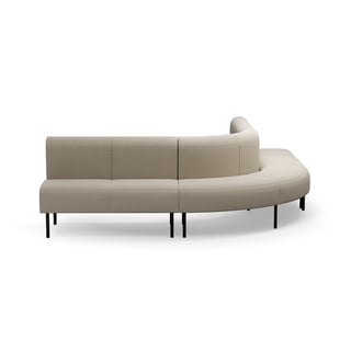 Sofa VARIETY, 90° outward corner, fabric Pod CS, sandstone