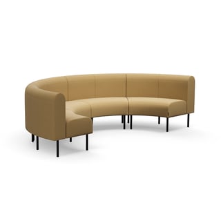 Sofa VARIETY, unutrašnja polu-okrugla, tkanina Pod CS, žuta