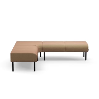 Modularna sofa VARIETY, 45° vanjski kut, tkanina Pod CS, tamno plava