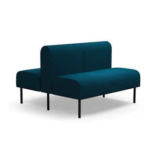 Sofa modułowa VARIETY, 2-osobowa, podwójna, tkanina Blues CSII, petrol