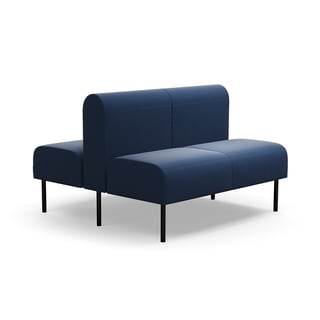 Modular sofa VARIETY, 2-seater, double, fabric Pod CS, navy blue