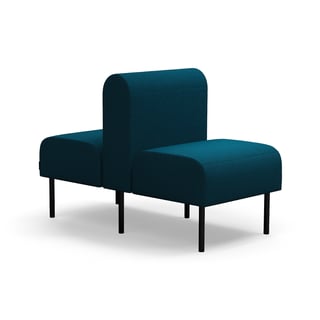 Modulinė sofa VARIETY, 1-vietė, dvipusė, audinys Blues CSII, žalsvai mėlyna