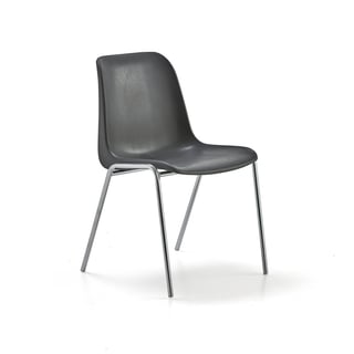 Plastová židle SIERRA, tmavě šedá
