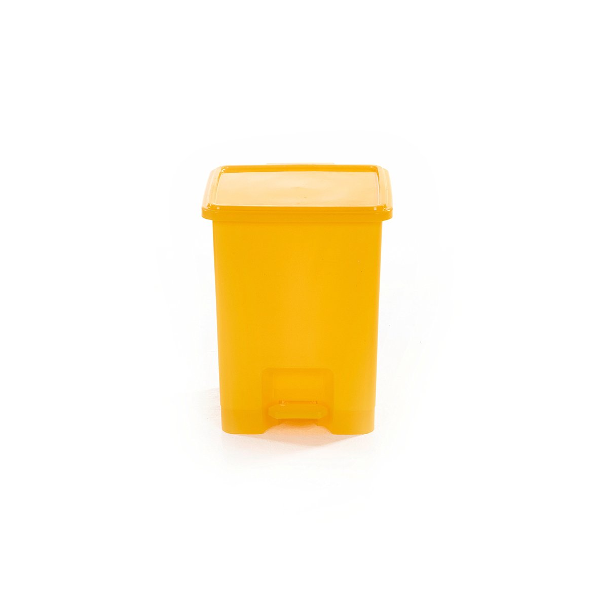 Pedal bin package, 3 x 15 L bins, yellow AJ Products