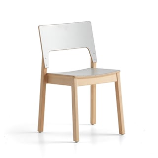 Chair LOVE, H 450 mm, grey laminate