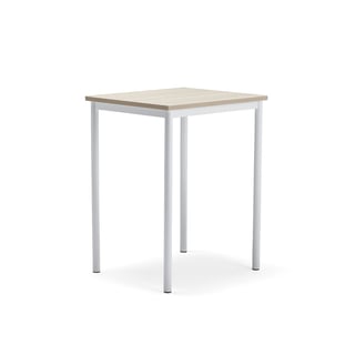 Desk BORÅS PLUS, 700x600x900 mm, ash laminate, white