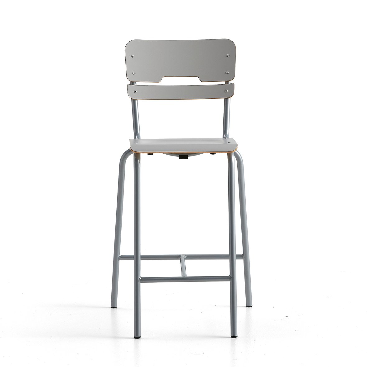 Classroom chair SCIENTIA, H 650 mm, silver/grey | AJ Products