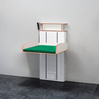 Bērnu pārtinamais galdiņš ar regulējamu augstumu NEIL, stiprināms pie sienas, bez izlietnes, 800x800