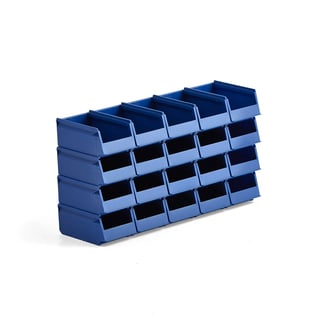 Mehrzweck-Lagerbehälter AJ 9000, Serie 9075, 170x105x 75 mm, 20er-Pack, blau