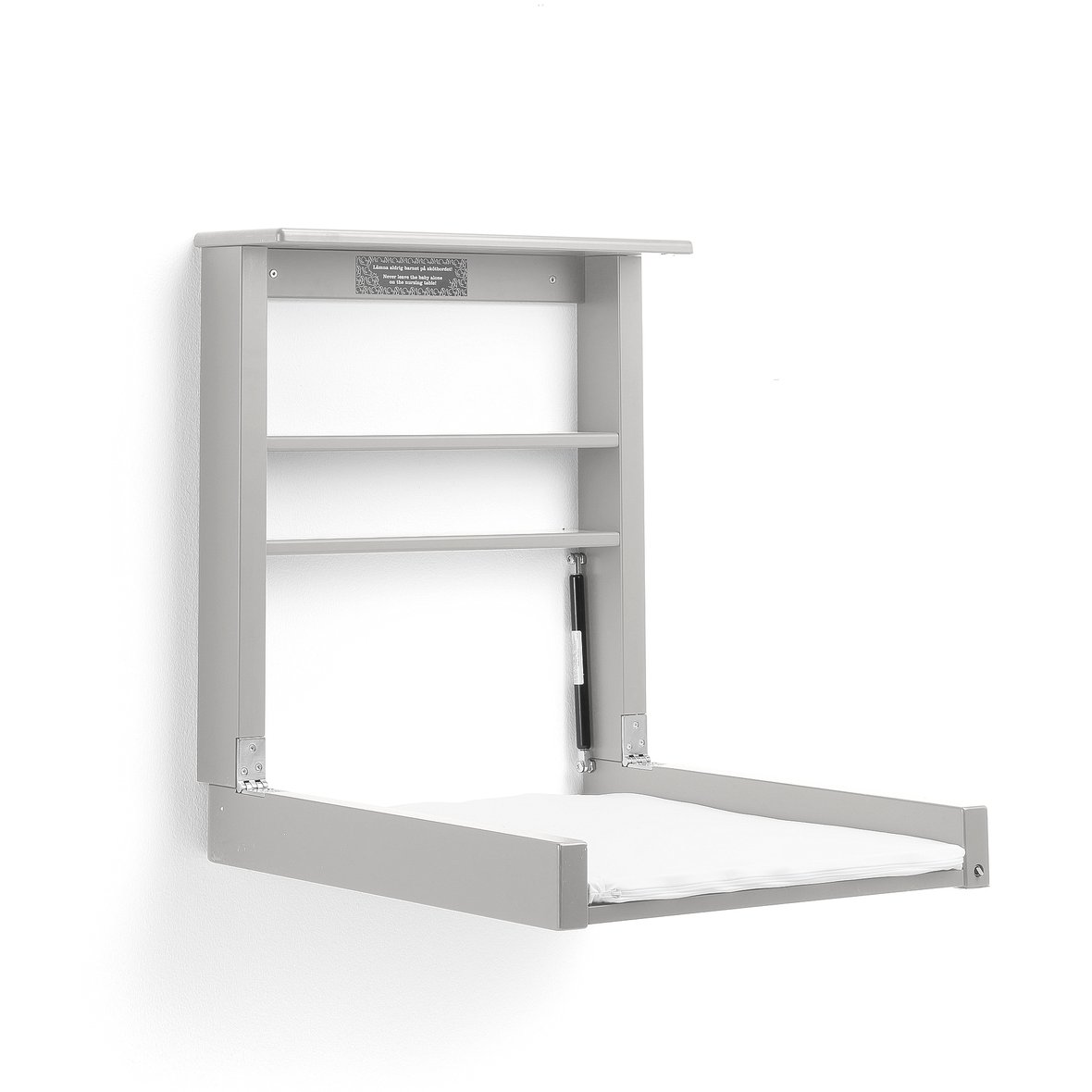 Wallmounted changing table ROBUST, grey AJ Products
