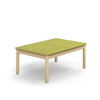 Table DECIBEL, 1200x800x530 mm, noise reducing linoleum, green