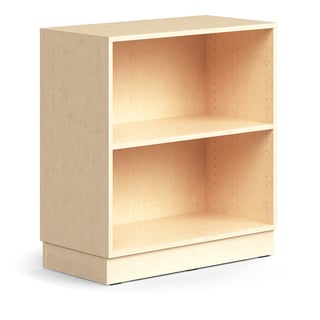 Bücherregal QBUS, 1 Einlegeboden, 873x800x400 mm, Birke
